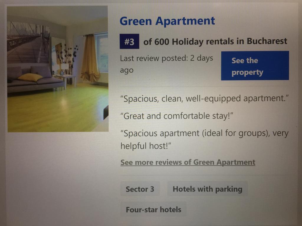 Green Apartment Бухарест Экстерьер фото